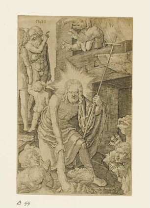 Christus in der Vorhölle, Blatt 13 der Folge "Passion"