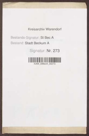 Publikandum der Stadt Beckum, dass keiner in der Stadtfischerei fischen darf.