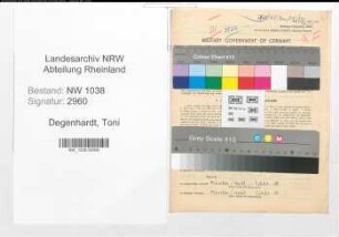 Entnazifizierung Toni Degenhardt , geb. 15.04.1918 (Lehrerin)