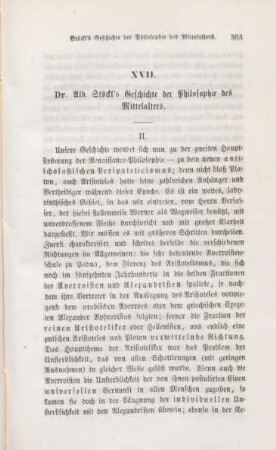 303-323 Dr. Alb. Stöckl's Geschichte der Philosophie des Mittelalters : II.