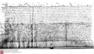 Landgraf Georg v. Hessen belehnt die Vormünder des Friedrich Wambold v. Umstadt und Johann Friedrich Wambold zugleich im Namen seines unmündigen B...