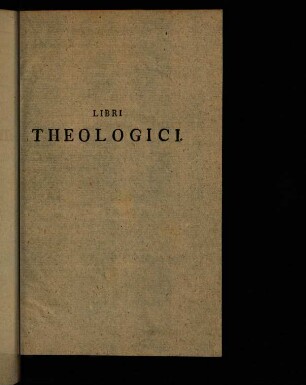 1-105, Libri Theologici.