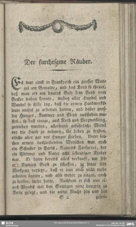 Der furchtsame Räuber