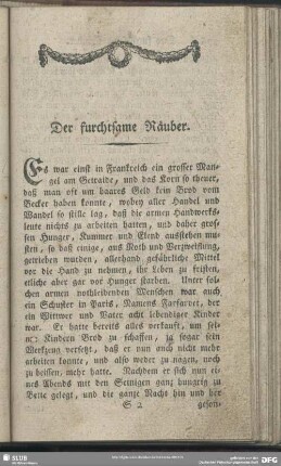 Der furchtsame Räuber