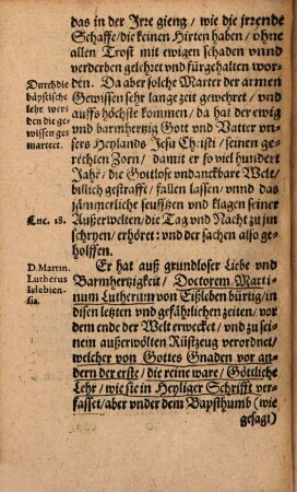 Warhafftige Historia ... von der Lehr, Leben, Beruff ... Mart. Luther