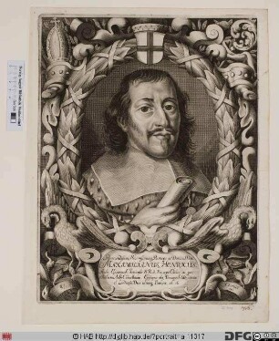 Bildnis Maximilian Heinrich (von Bayern), 1650-88 Kurfürst u. Erzbischof von Köln