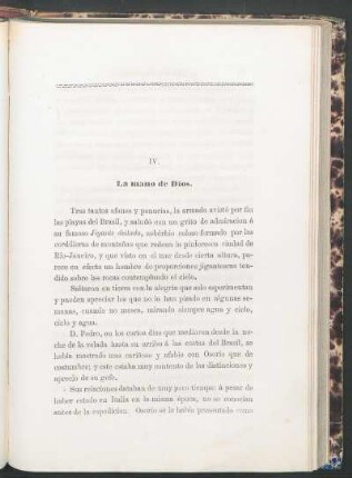IV. - La mano de Dios.