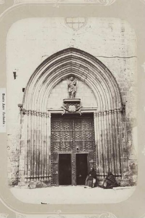 Bellezas de Barcelona — Santa Ana (fachada)