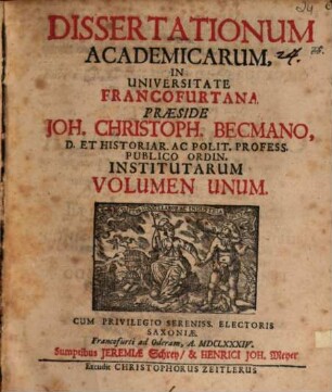 Dissertatio HistoricoPolitica De Iudiciis Dei