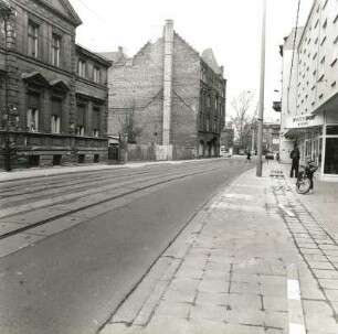 Cottbus, Straße der Jugend/Ecke Rudolf-Breitscheid-Straße. Verwaltungsgebäude (ehemaliges Kaufhaus "Weiße Taube"; um 1900)