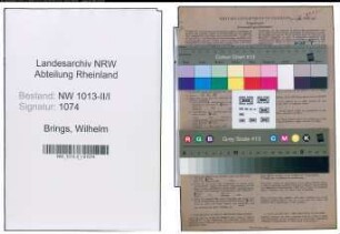 Entnazifizierung Wilhelm Brings , geb. 07.01.1905 (Techniker)