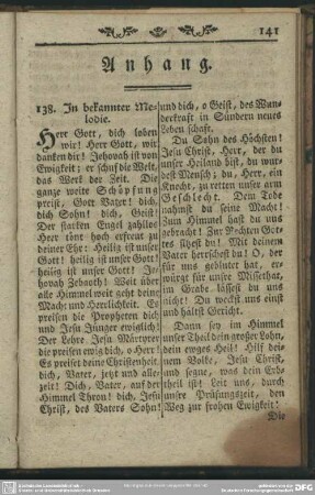 Anhang [geistlicher Lieder]