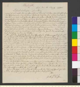 Brief von Richter, Jean Paul Friedrich an Moritz, Johann Christian Konrad