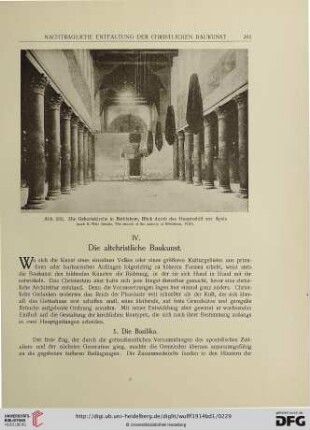 IV. Die altchristliche Baukunst