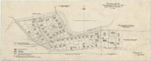 Gsaenger, Gustav; Moosburg - Bonau (Bayern); Krisensiedlung - Teilbebauungsplan Pl. Nr. 1341-1345 zwischen Mühlberg u. Amperkanal (Lageplan)