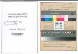 Entnazifizierung Richard Hanke , geb. 06.01.1904 (Beamter)