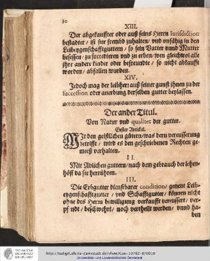 Der ander Titul. Von Natur und qualitet der gutter