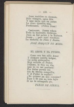 El amor y el pudor.