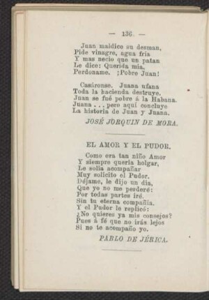 El amor y el pudor.