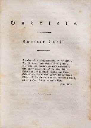 Sämmtliche Schriften, 8. Gabriele ; Theil 2