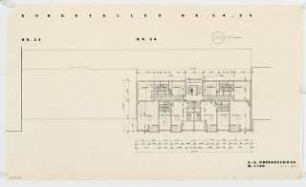 Wohnhäuser Bundesallee 24/25, Berlin-Wilmersdorf: Grundriss 2.-6. Obergeschoss 1:100