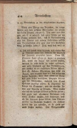 §. 29. Veranlassung zu den abergläubischen Anzeichen.