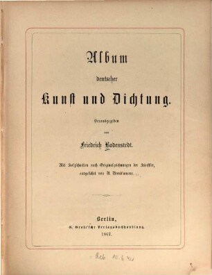 Album deutscher Kunst und Dichtung