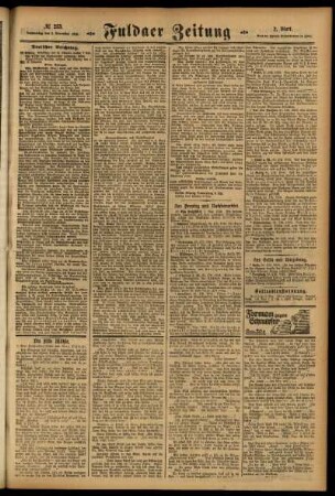 Zweite Ausgabe vom Donnerstag, den 02. November 1916.