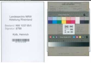 Entnazifizierung Heinrich Kolb , geb. 05.08.1907 (Bauinspektor)
