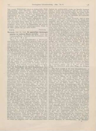 137-140 [Rezension] Warneck, Gust., Die gegenseitigen Beziehungen zwischen der modernen Mission und Cultur. Auch eine Culturkampfstudie