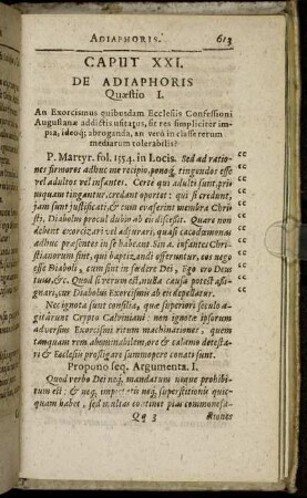 Caput XXI. De Adiaphoris.
