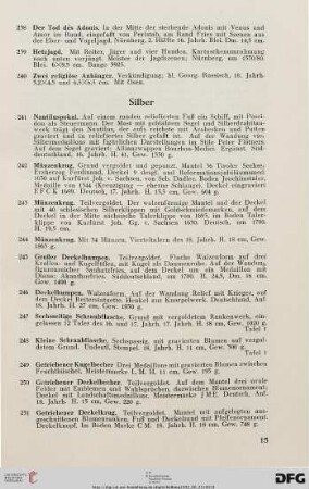 Silber (Nr. 241-315)