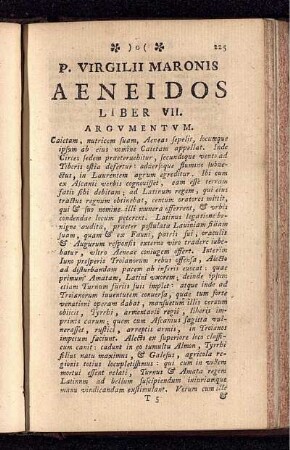 P. Virgilii Maronis Aeneidos Liber VII.