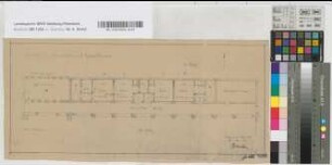 Ladenanbauten auf Bahnhof Gelsenkirchen-Bismarck: Grundriß [2 Exemplare], M. 1:100
