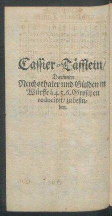 Cassier-Täfflein