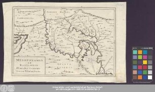 Mesopotamia Et Babylonia Fluminibus Secundum Veterem Tabulam Ductis