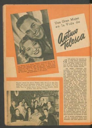 Una gran mujer en la vida de Antuco Telesca