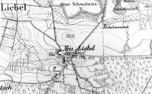 Rietschen-Neuliebel. Meßtischblatt, Sekt. Mücka, 1887