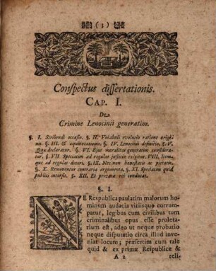 Diss. iuris crim. de crimine lenocinii : occasione art. CXXII & CXXIII Const. Carol.
