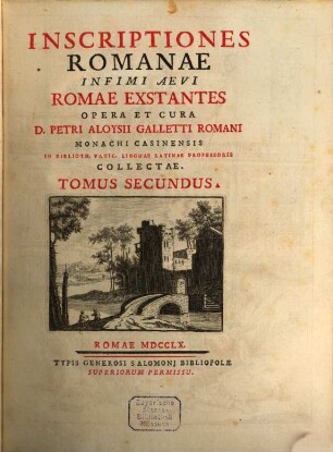Inscriptiones Romanae infimi aevi Romae exstantes. 2
