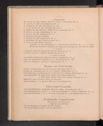 Academische Commissionen.