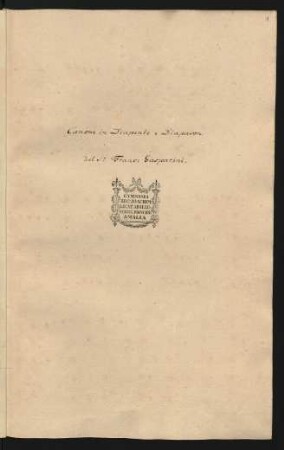 Messen; V (4), bc; F-Dur