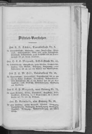 District-Vorsteher.