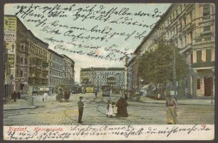 Ansichtskarte „Rixdorf. Hermannplatz“, koloriert