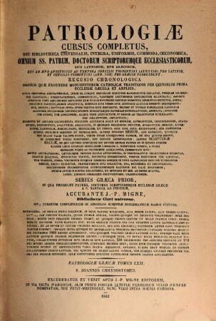 Tu en hagiois patros hēmōn Iōannu, archiepiskopu Kōnstantinupoleōs, tu Chrysostomu, ta heuriskomena panta : ad mss. codices Gallicos, Vaticanos, Anglicanos Germanicosque ... castigata, innumeris aucta ..., 11