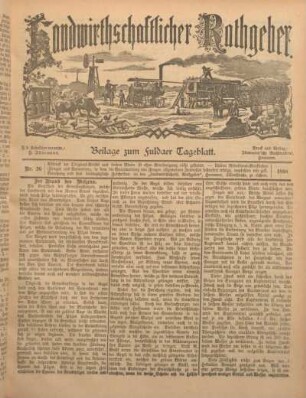 26: Beilage vom Montag, 12. Dezember 1898