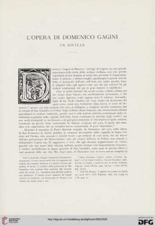 6: L' opera di Domenico Gagini in Sicilia