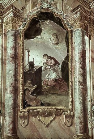 Hochaltar mit der Darstellung des betenden Karl Borromäus