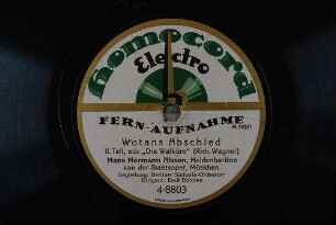 Wotans Abschied : II. Teil; aus "Die Walküre" / (Rich. Wagner)
