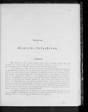 Gewerbe-Inspektion.